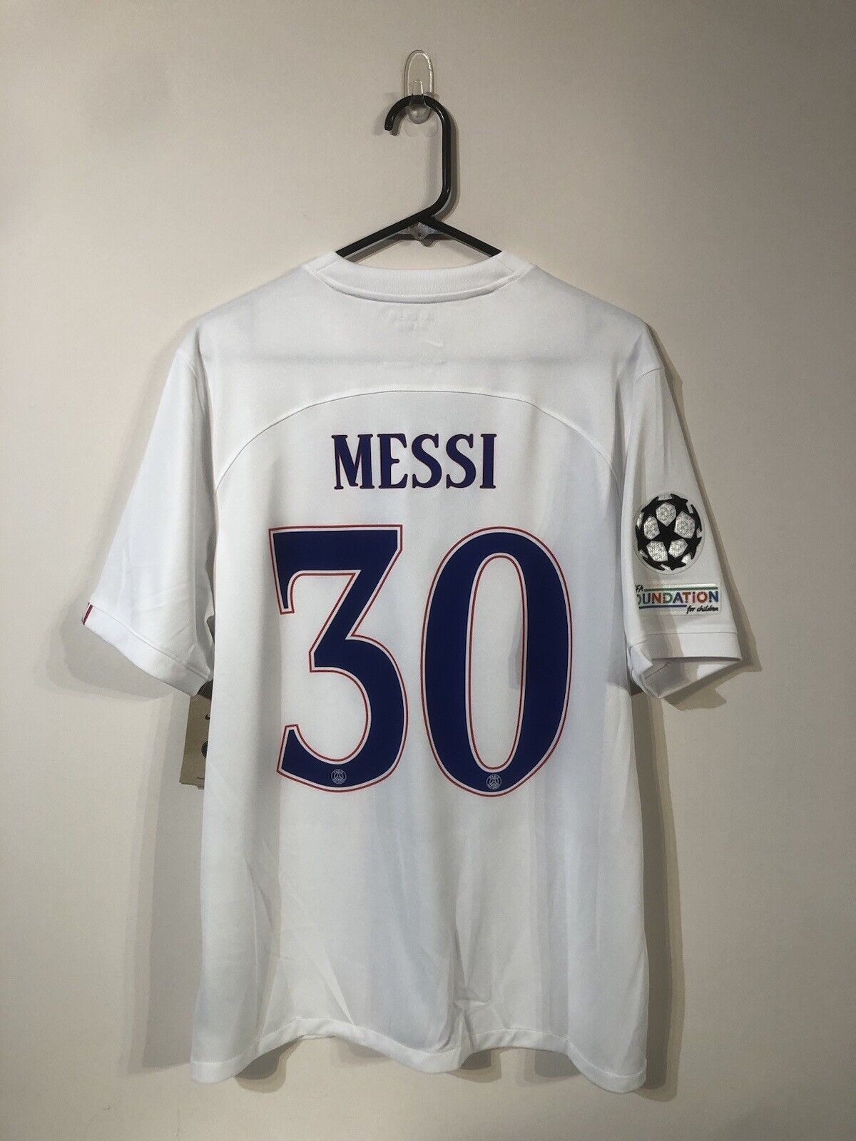Messi #30 Paris St Germain 2022/23 Large CL Away Shirt Nike Excellent Condition