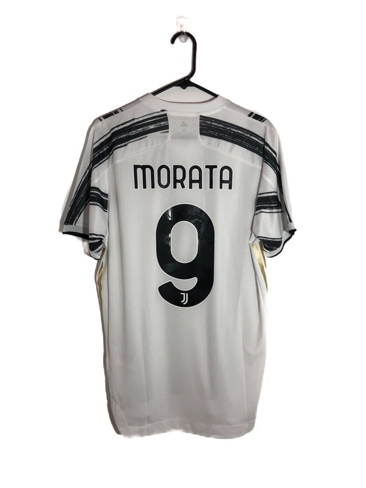 Juventus Morata #9 2020/21 Medium Authentic Home Shirt BNWT GJ7601