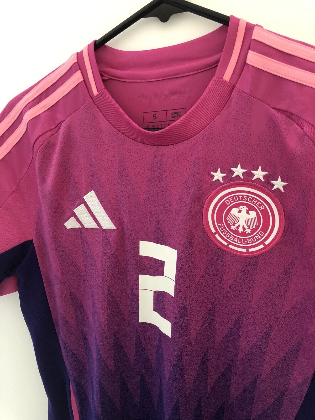 Rudiger 2 Germany Euro 2024 Small Away Shirt Adidias Ip8158