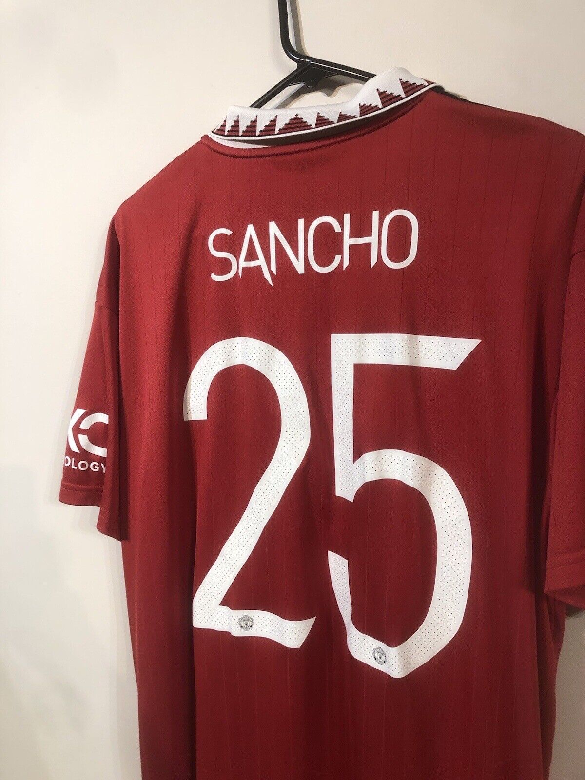 Sancho #25 Manchester United X-Large 2022/23 Home Shirt Excellent Condition