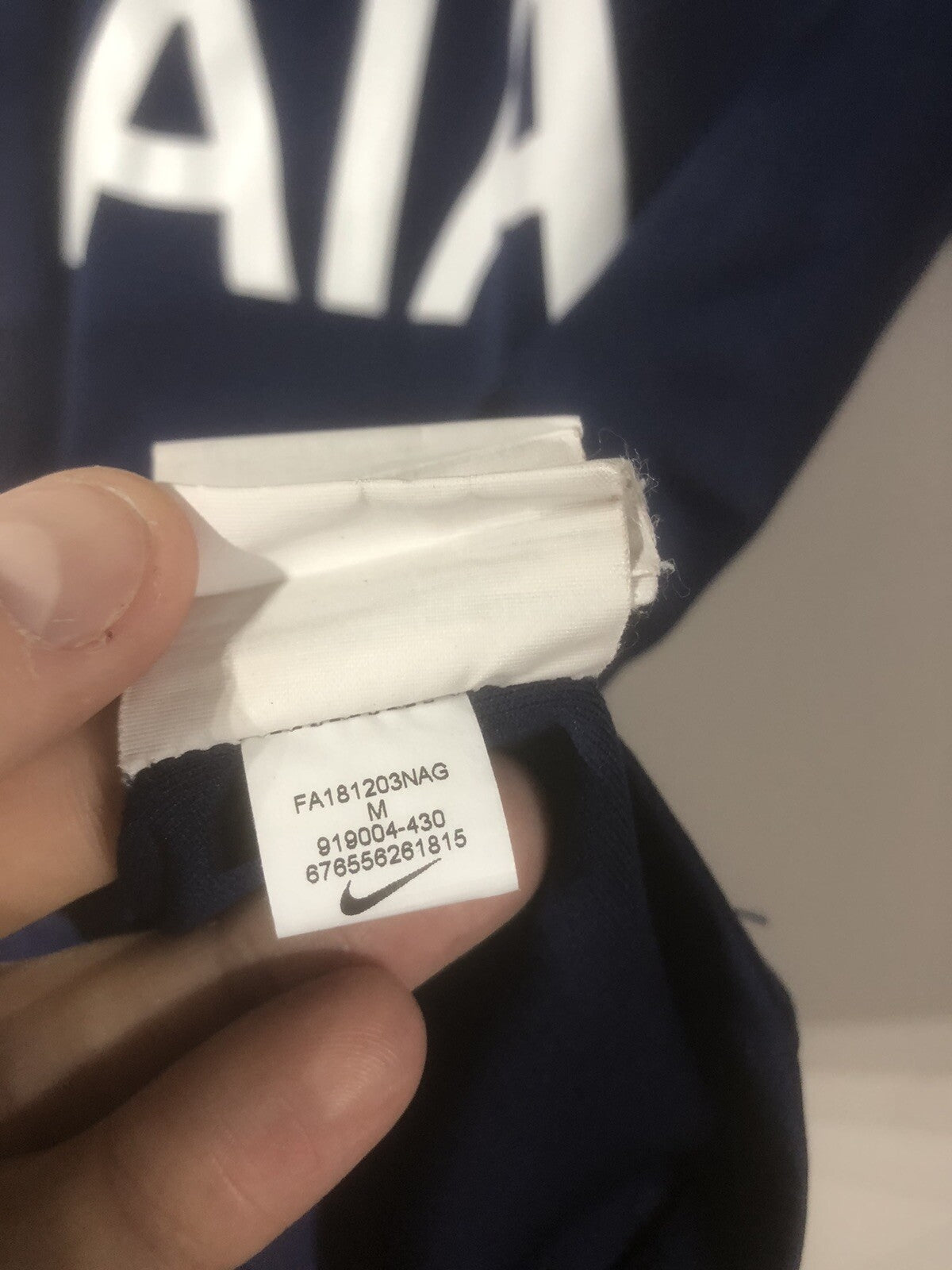 Tottenham Hotspur Son #7 2018/19 Medium Away Nike Excellent Condition 919004-430