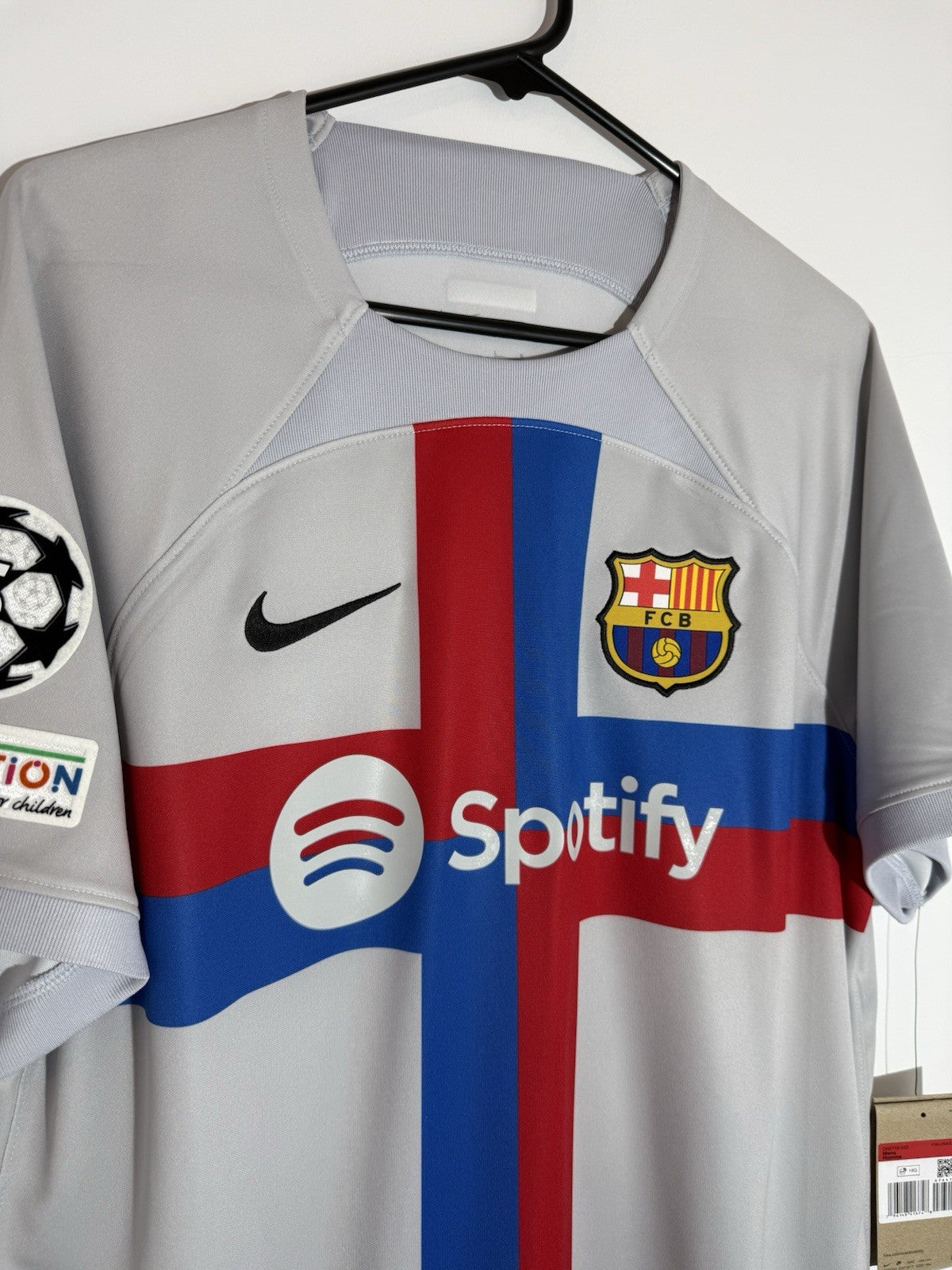 Barcelona Pedri #8 2022/23 Large CL 3rd Shirt Nike BNWT DN2713-043