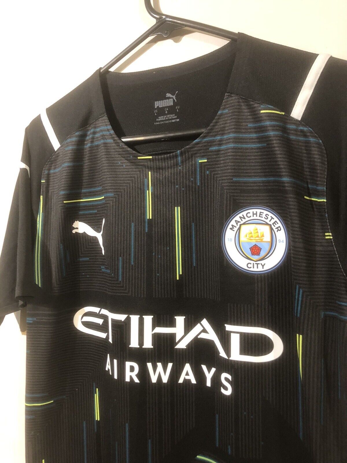 Ederson M. #31 Manchester City 2021/22 Large Home Authentic GK Excellent Conditi