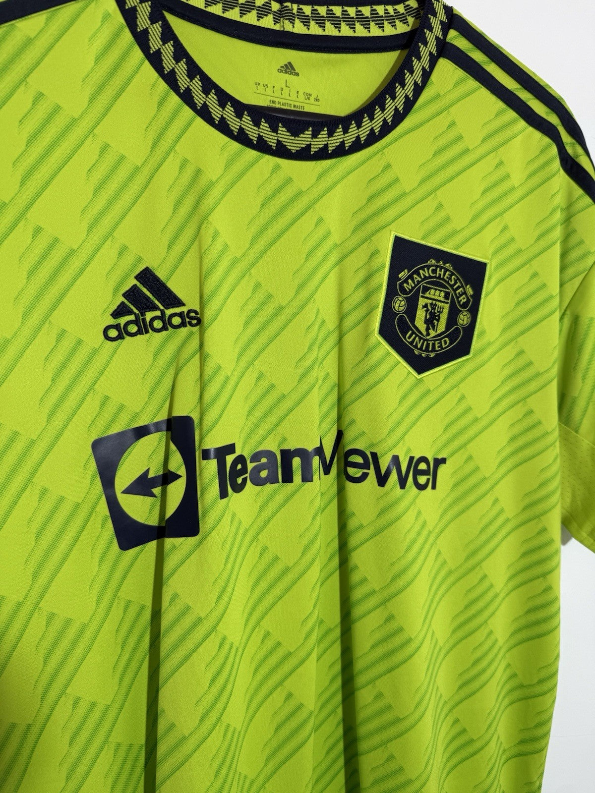 Manchester United Eriksen #14 2022/23 Large 3rd Shirt Excellent Condition HE2981