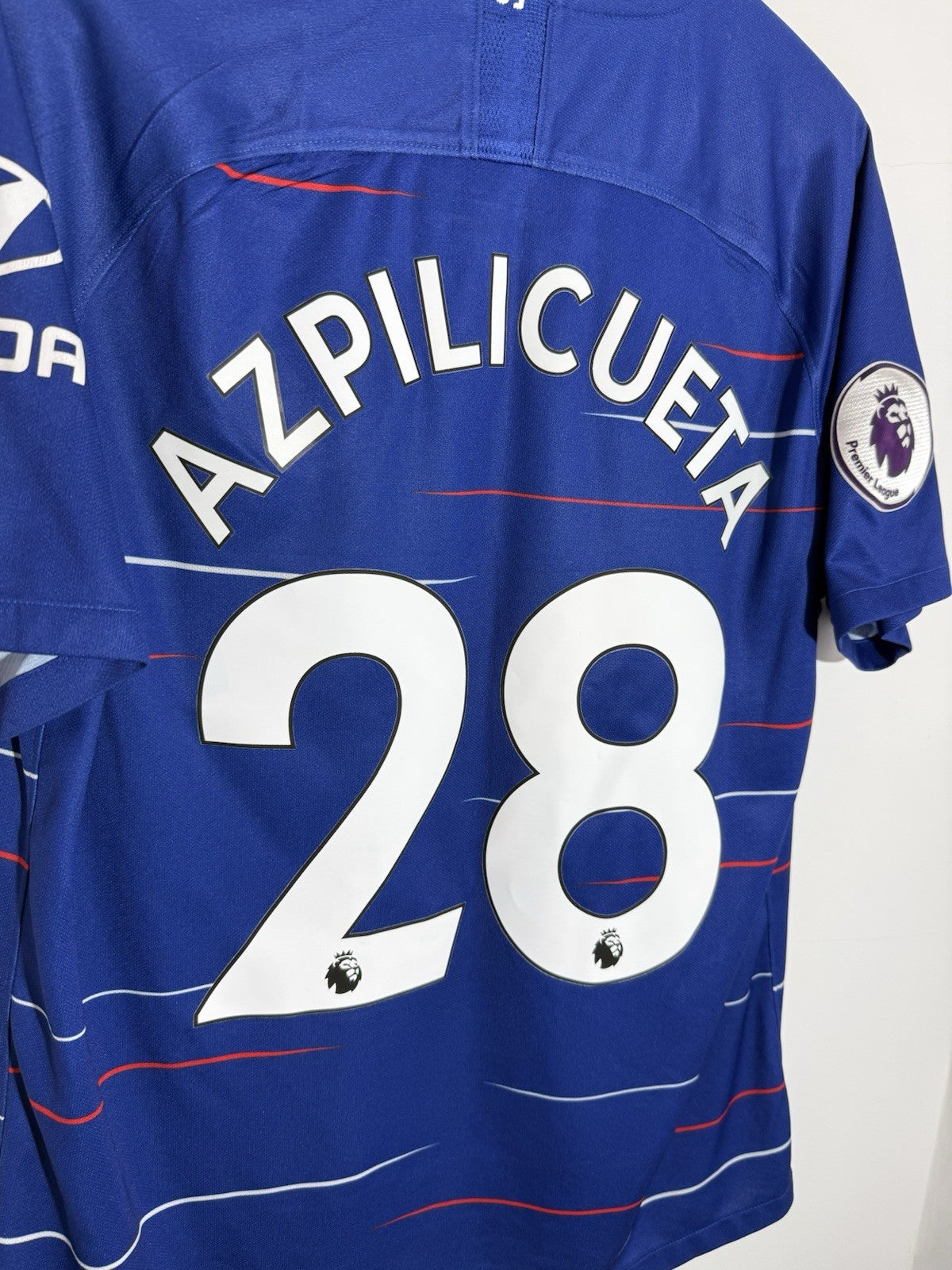 Chelsea Azpilicueta #28 2018/19 Large Home Shirt Excellent Condition 919009-496