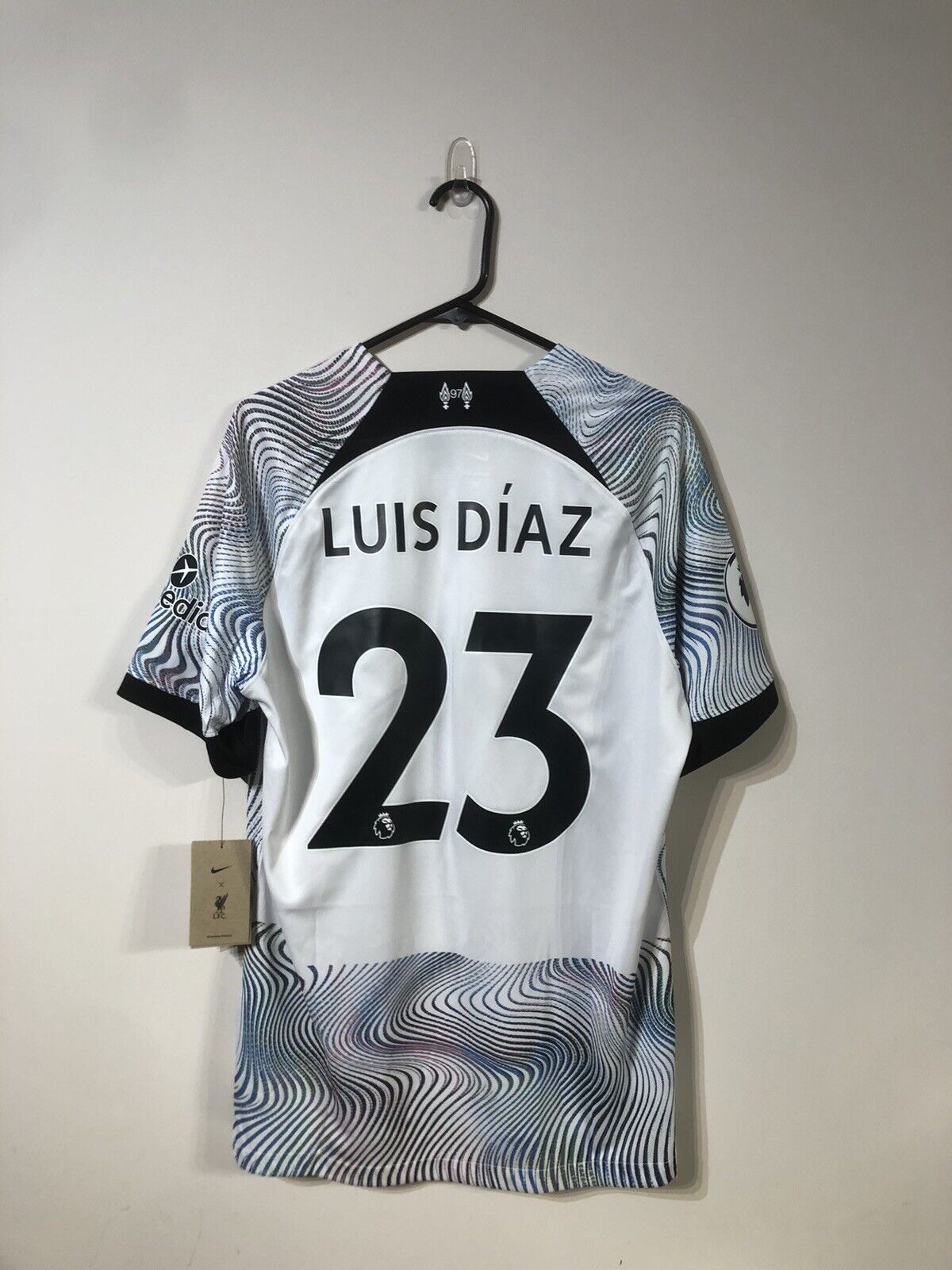 Luis Diaz #23 Liverpool Large BNWT 2022/23 Away Jersey Nike