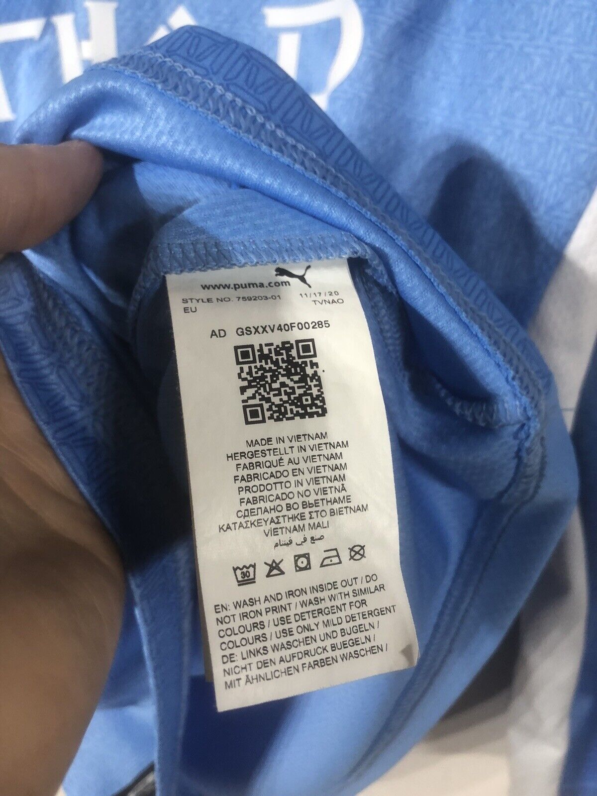 Grealish #10 Manchester City 2021/22 Large L/S Home Shirt CL Excellent Condition