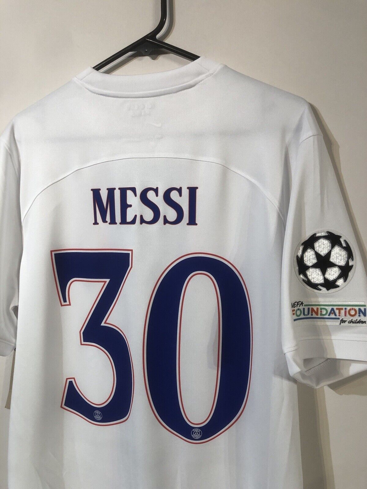 Messi #30 Paris St Germain 2022/23 Large CL Away Shirt Nike Excellent Condition