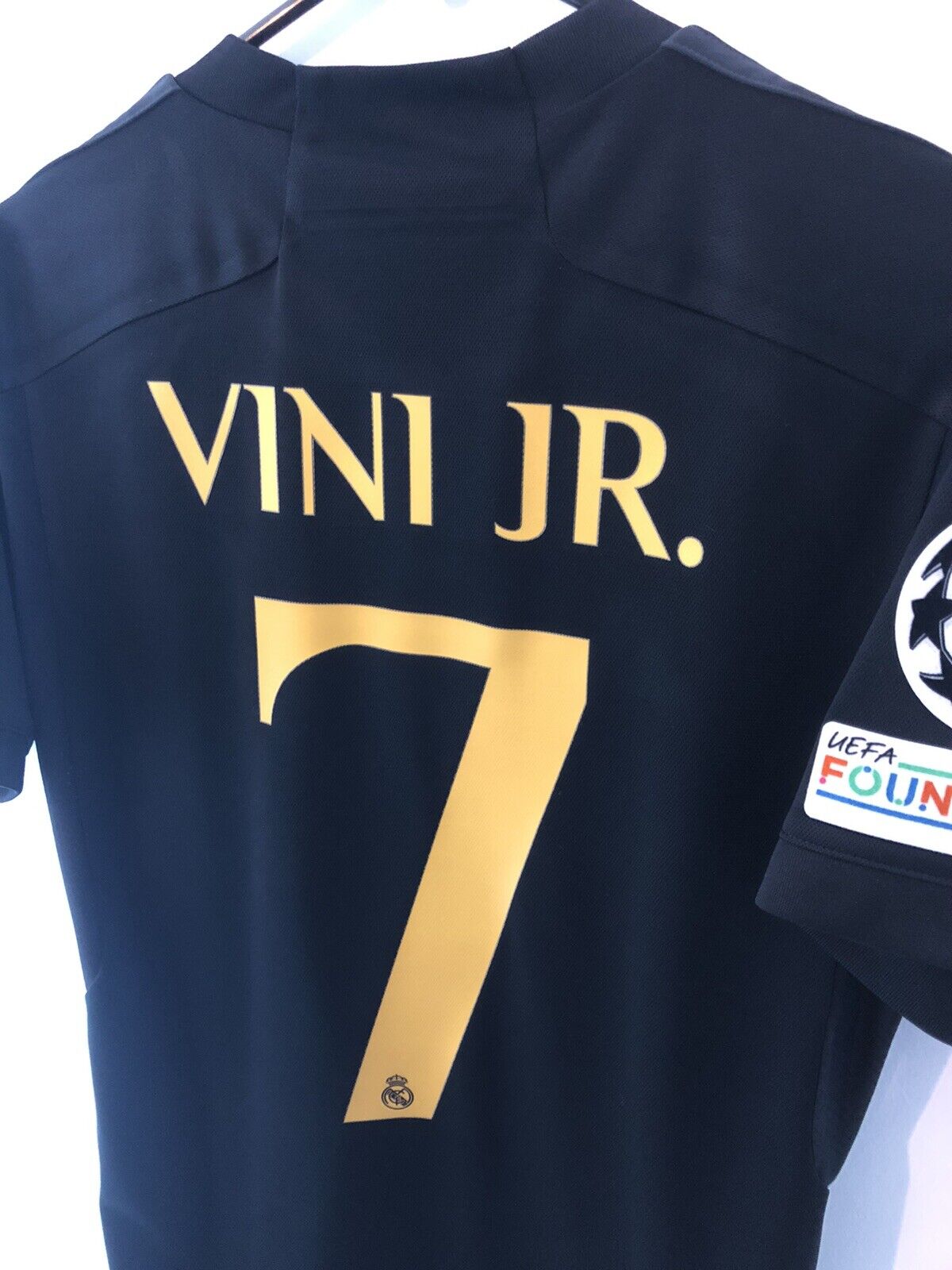 Vini Jr #7 Real Madrid 2023/24 3rd Small Cl Shirt Excellent Condition IN9846