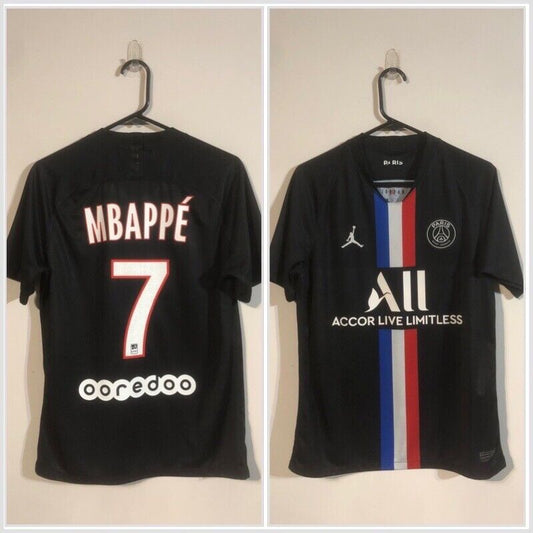 Mbappe #7 Paris St Germain 2019/20 Medium 4th Shirt Nike Very Good Condition