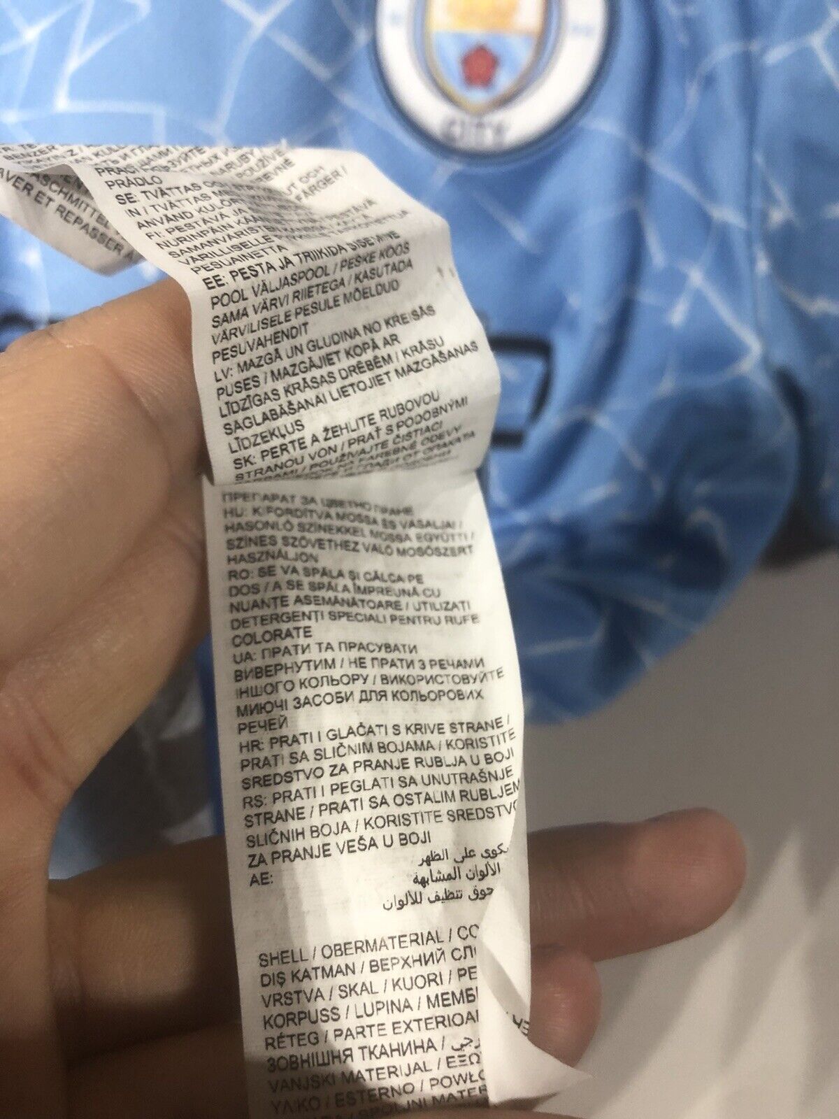 Foden 47 Manchester City 2020 21 Home Medium Shirt Excellent Condition 757058 01