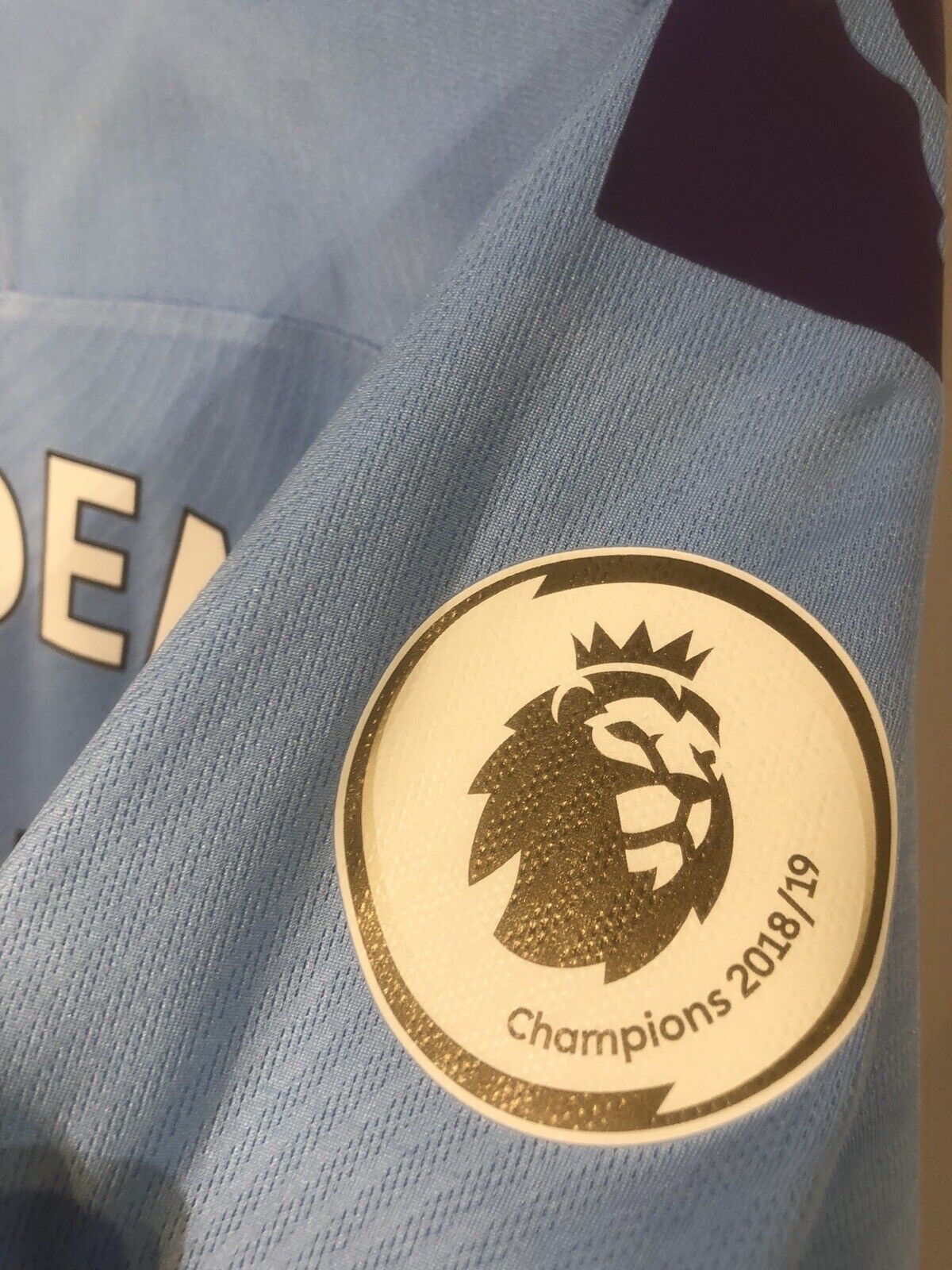 Foden #47 Manchester City 2019/20 Medium Home Shirt Puma Excellent Condition