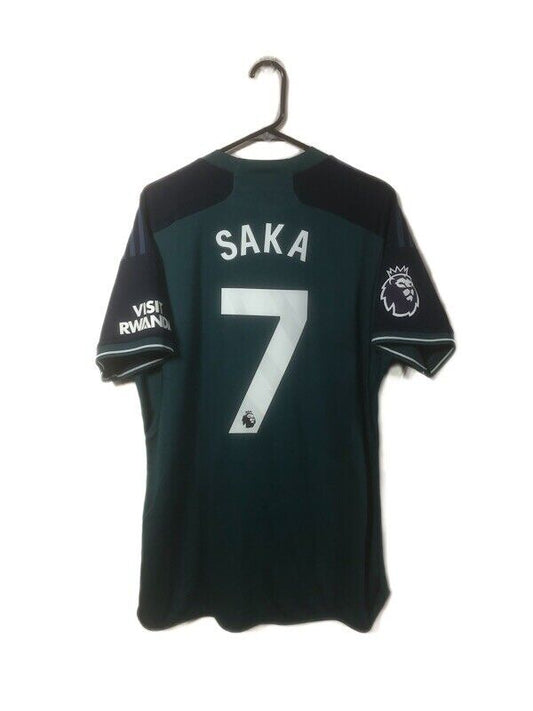 Saka #7 Arsenal 2023/24 Large 3rd Shirt Adidas Excellent Condition HR6935