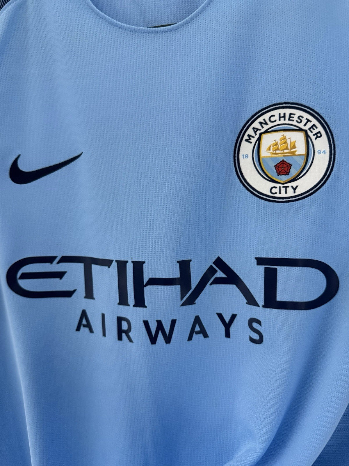 Manchester City Stones #24 2016/17 Medium Home Excellent Condition