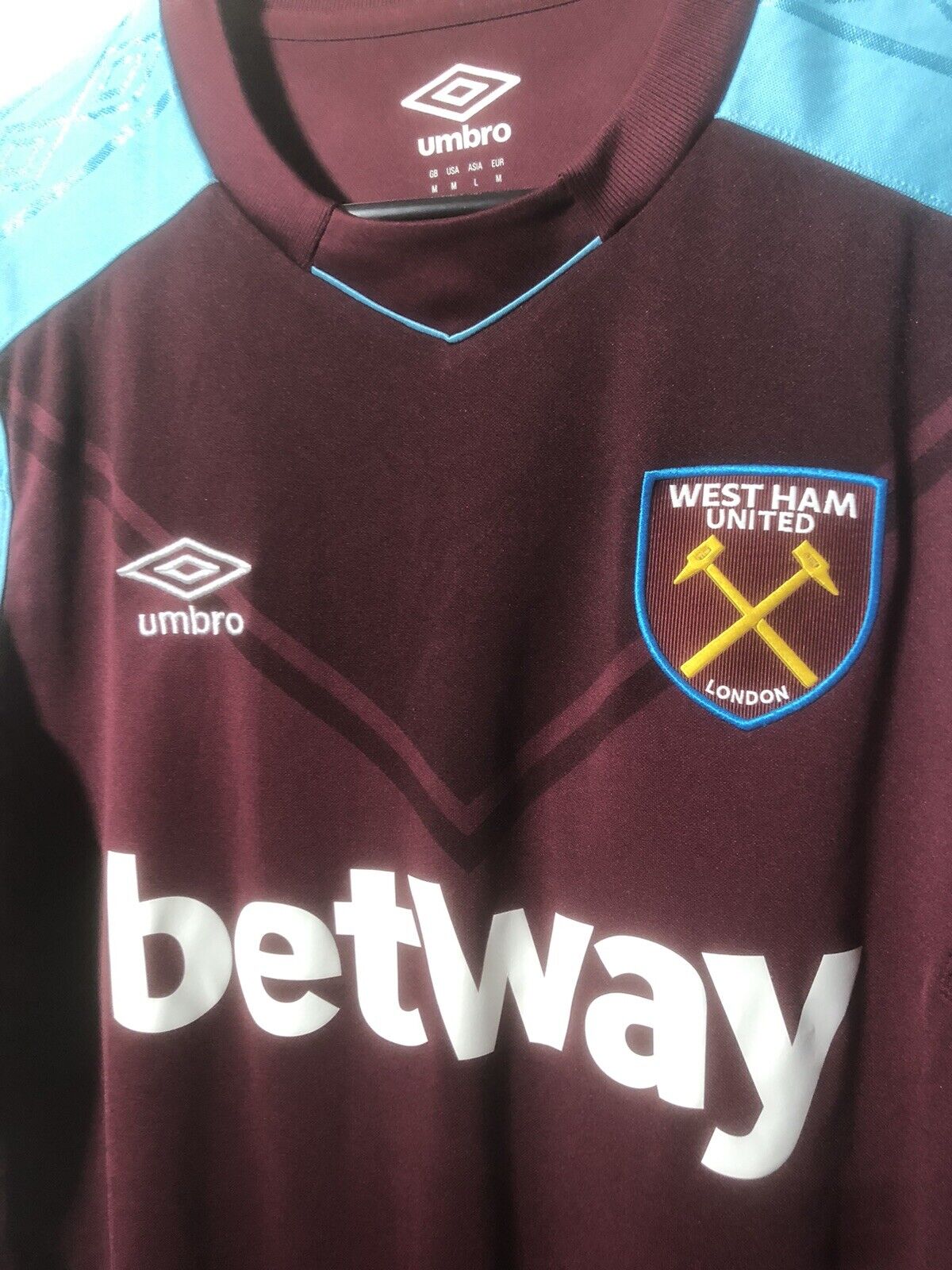 Noble #16 West Ham United 2017/18 Medium Home Shirt Excellent Condition