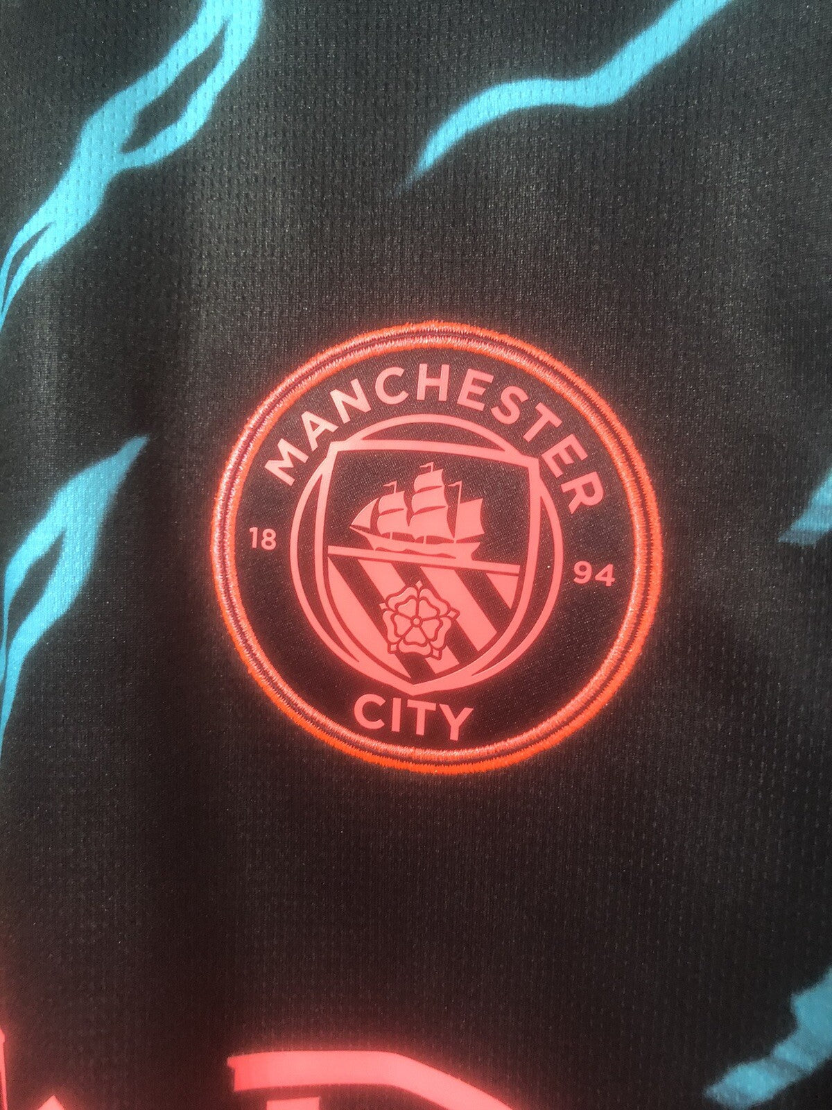 Manchester City Haaland #9 2023/24 Large 3rd Shirt Excellent Condition 770460-03