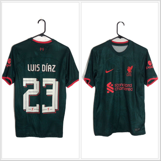 Luis Diaz 23 Liverpool Small 2022 23 3rd Shirt Excellent Condition Dm1835 377