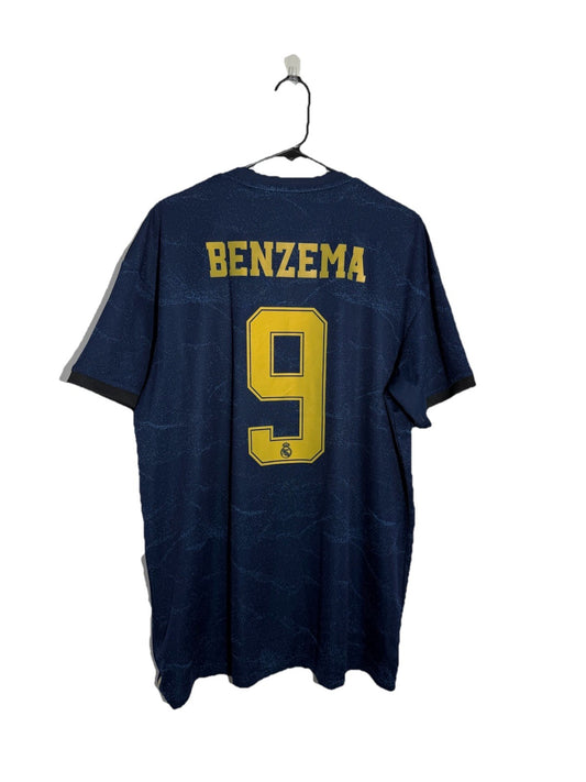 Real Madrid Benzema #9 2019/20 XL Away Shirt Excellent Condition FJ3151