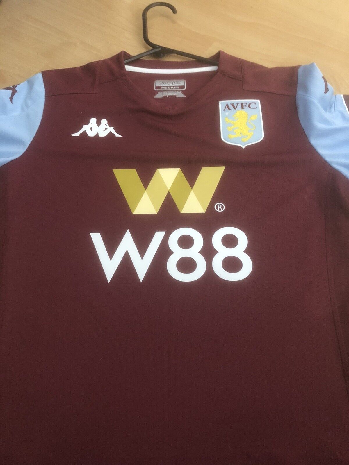Konsa 15 Aston Villa 2019 20 Medium Home Shirt Kappa Excellent Condition