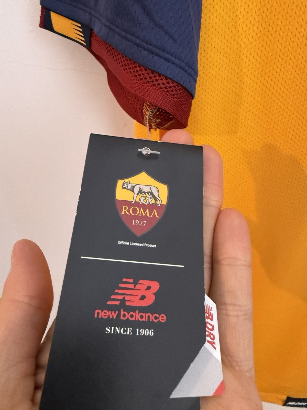 AS Roma Abraham #9 2021/22 XL 3rd Shirt New Balance BNWT MT130222