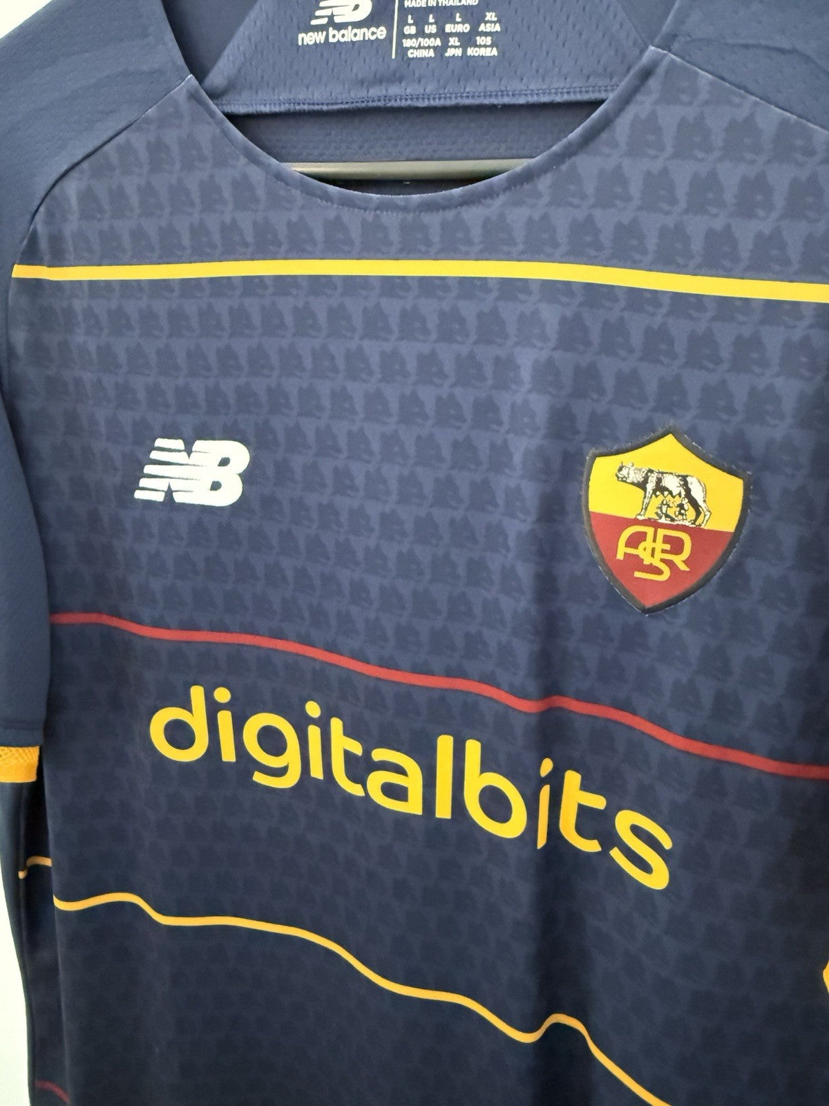 AS Roma El Shaarawy #92 2021/22 Large 4th Shirt New Balance BNWT MT130253