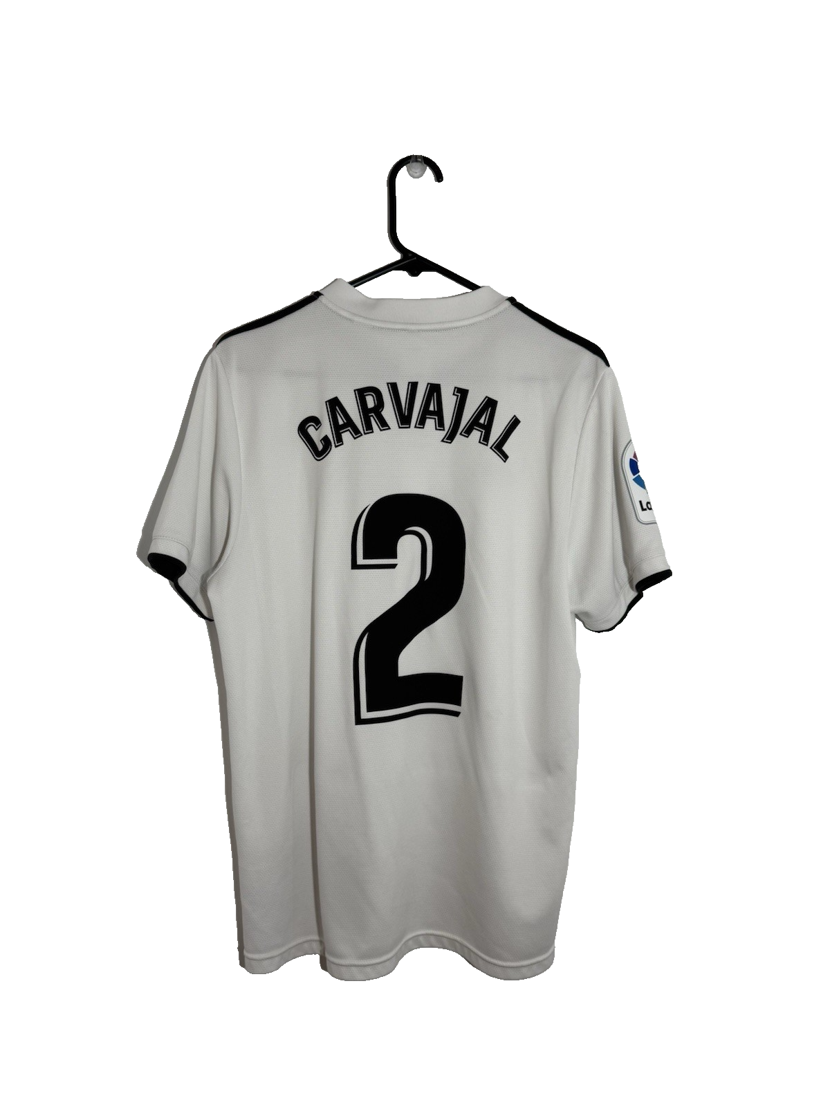 Real Madrid Carvajal #2 2018/19 Home Large Shirt Very Good Condition DH3372