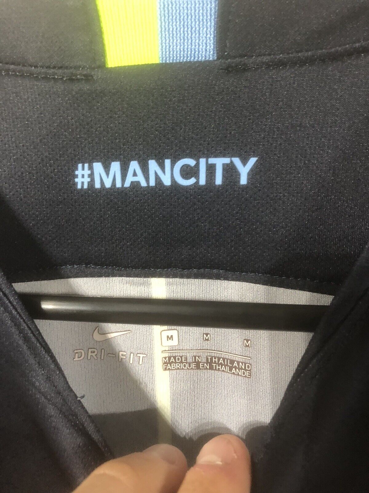 Kompany #4 Manchester City 2018/19 Medium Away Shirt Nike Excellent Condition