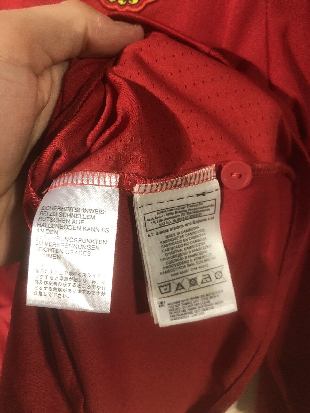 Rashford #19 Manchester United 2017/18 Home Medium L/S Shirt Excellent Condition