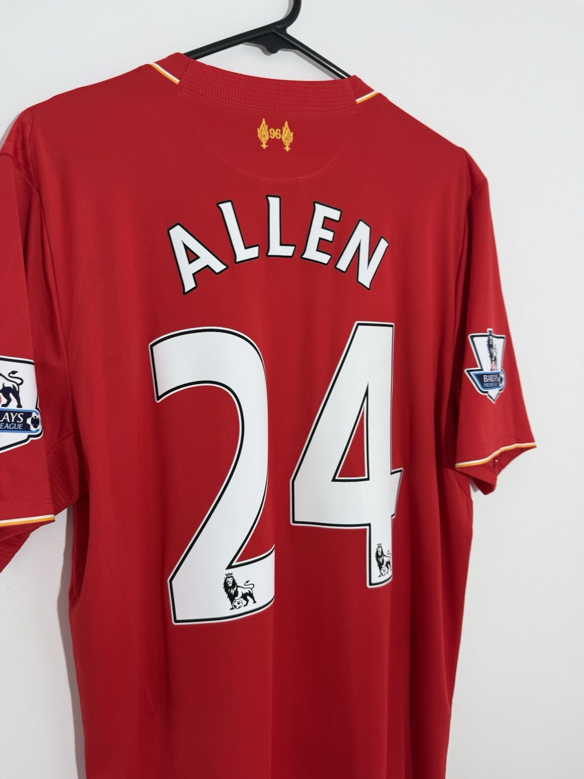 Liverpool Allen #24 2015/16 Large Home Shirt Excellent Condition WSTM542