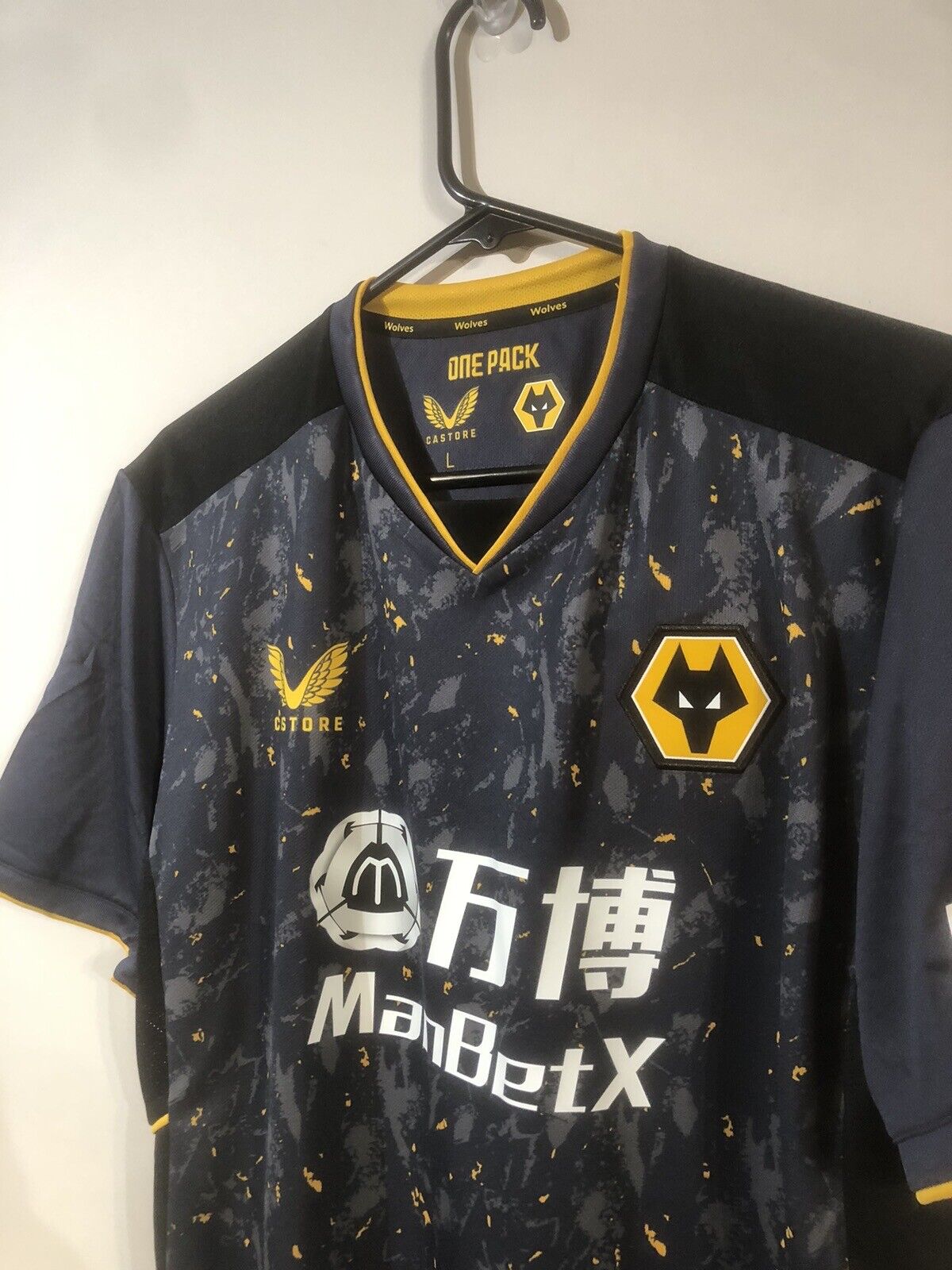 J. Moutinho #28 BNWT Wolves 2021/22 Large Euro Away Football Shirt Castore