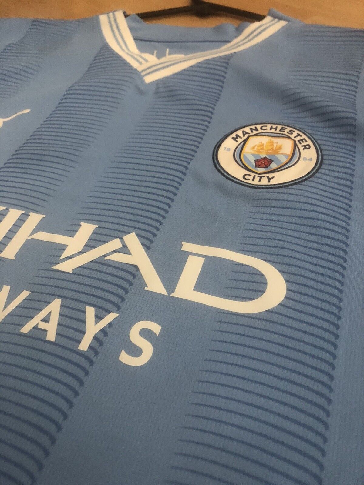Haaland 9 Manchester City 2023 24 Large Home Shirt Excellent Condition 770438 01
