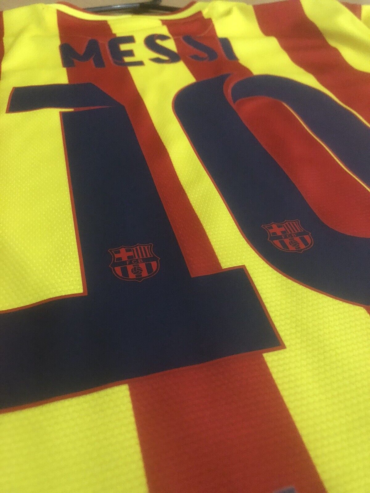 Messi 10 Barcelona 2013 14 Xl Away Shirt Excellent Condition 532823 703