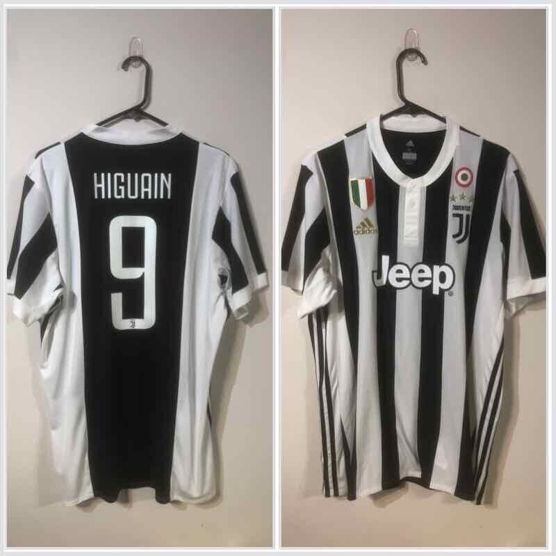 Higuian #9 Juventus 2017/18 Home X-Large Football Shirt Jersey Adidas BNWT