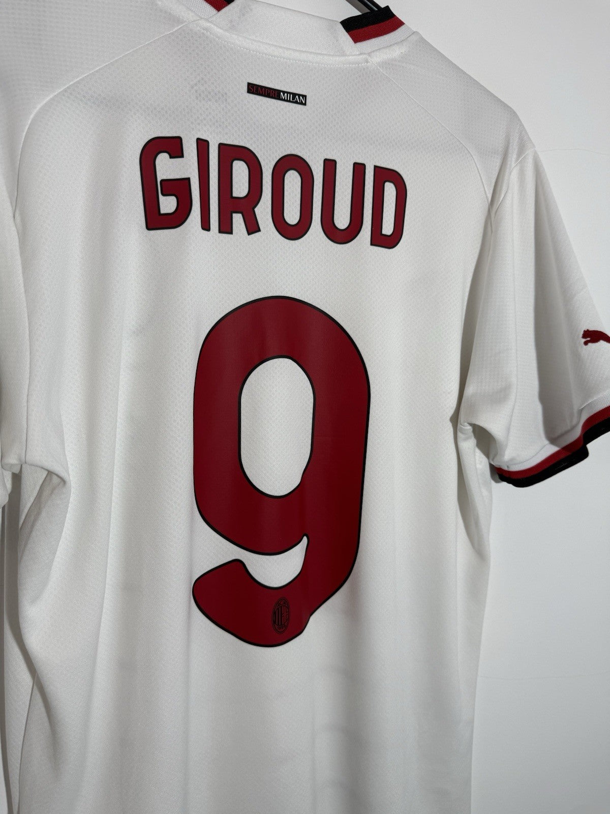 AC Milan Giroud #9 2022/23 Medium Away Shirt Puma Excellent Condition 765834-02