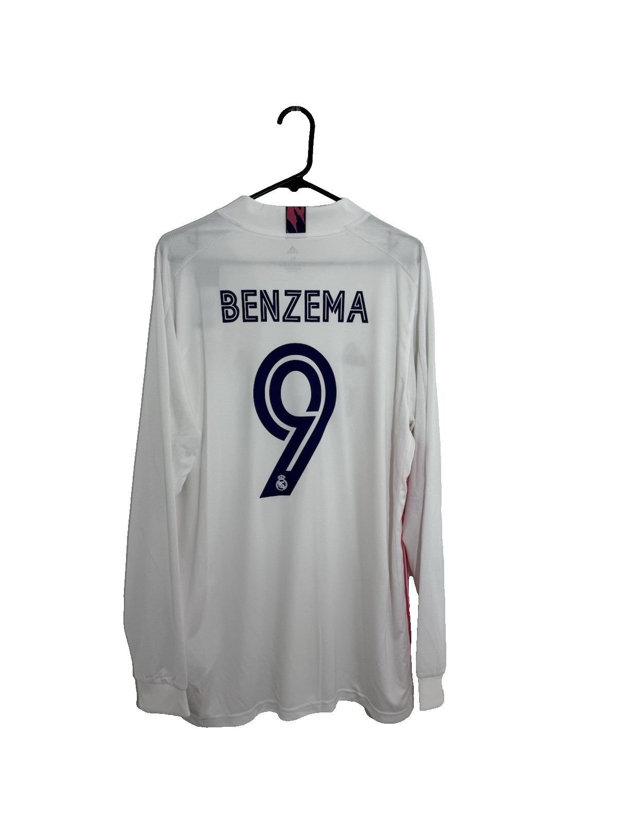 Real Madrid Benzema #9 2020/21 XL LS Home Shirt BNWT FQ7473