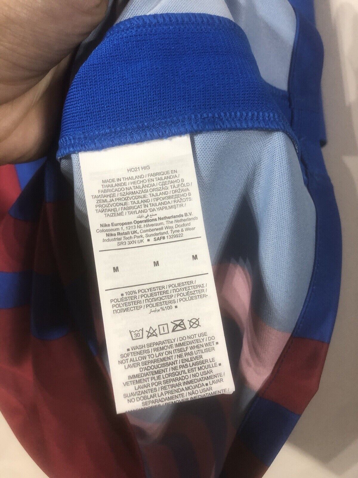 Pedri #16 Barcelona Medium 2021/22 Euro Home BNWT CV7891-428