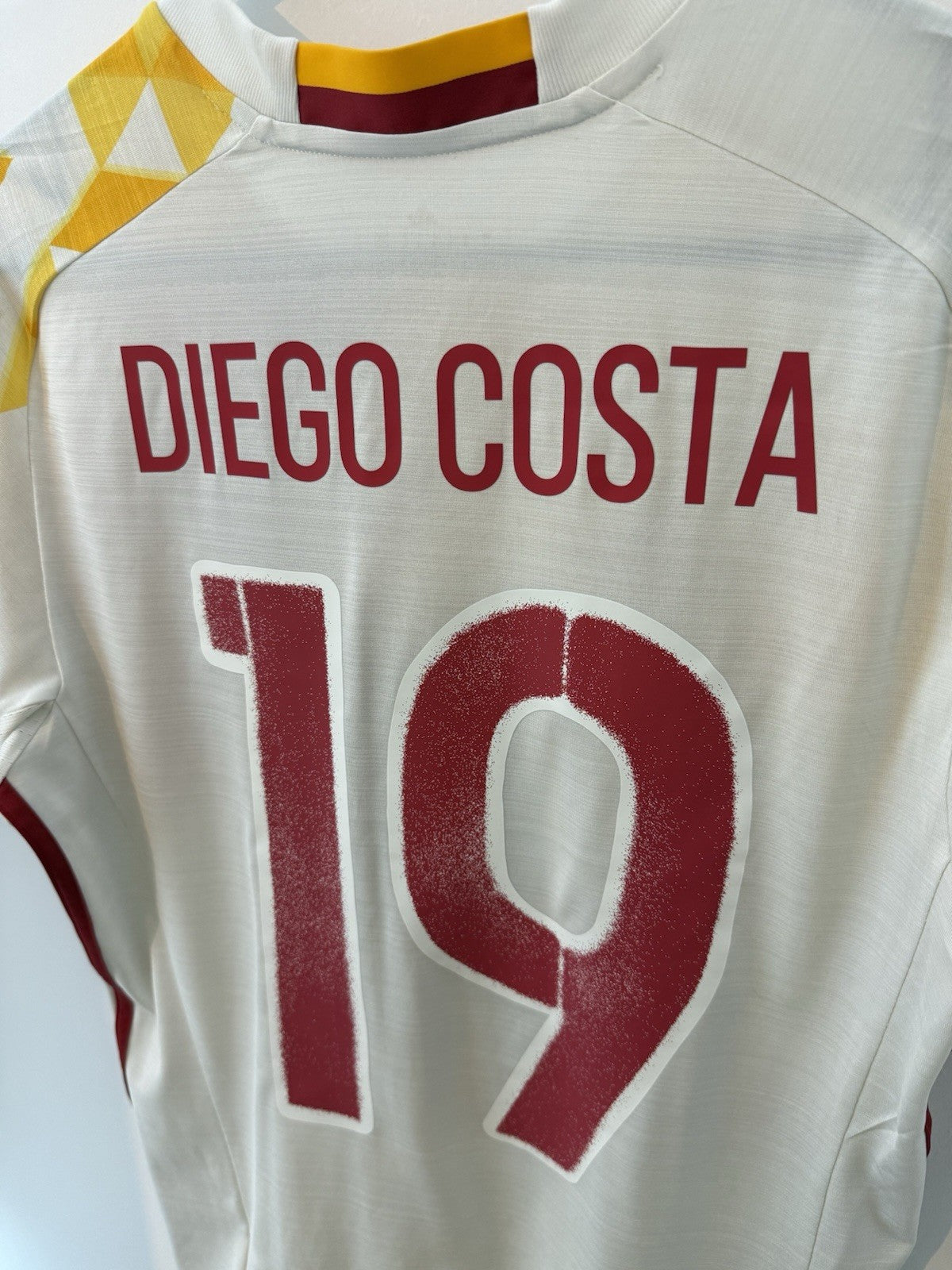 Spain Diego Costa #19 2016 Medium Away Shirt Adidas Excellent Condition AA0830