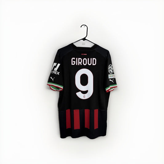 AC Milan Giroud #9 2022/23 Home Large Shirt Excellent Condition 765824-01