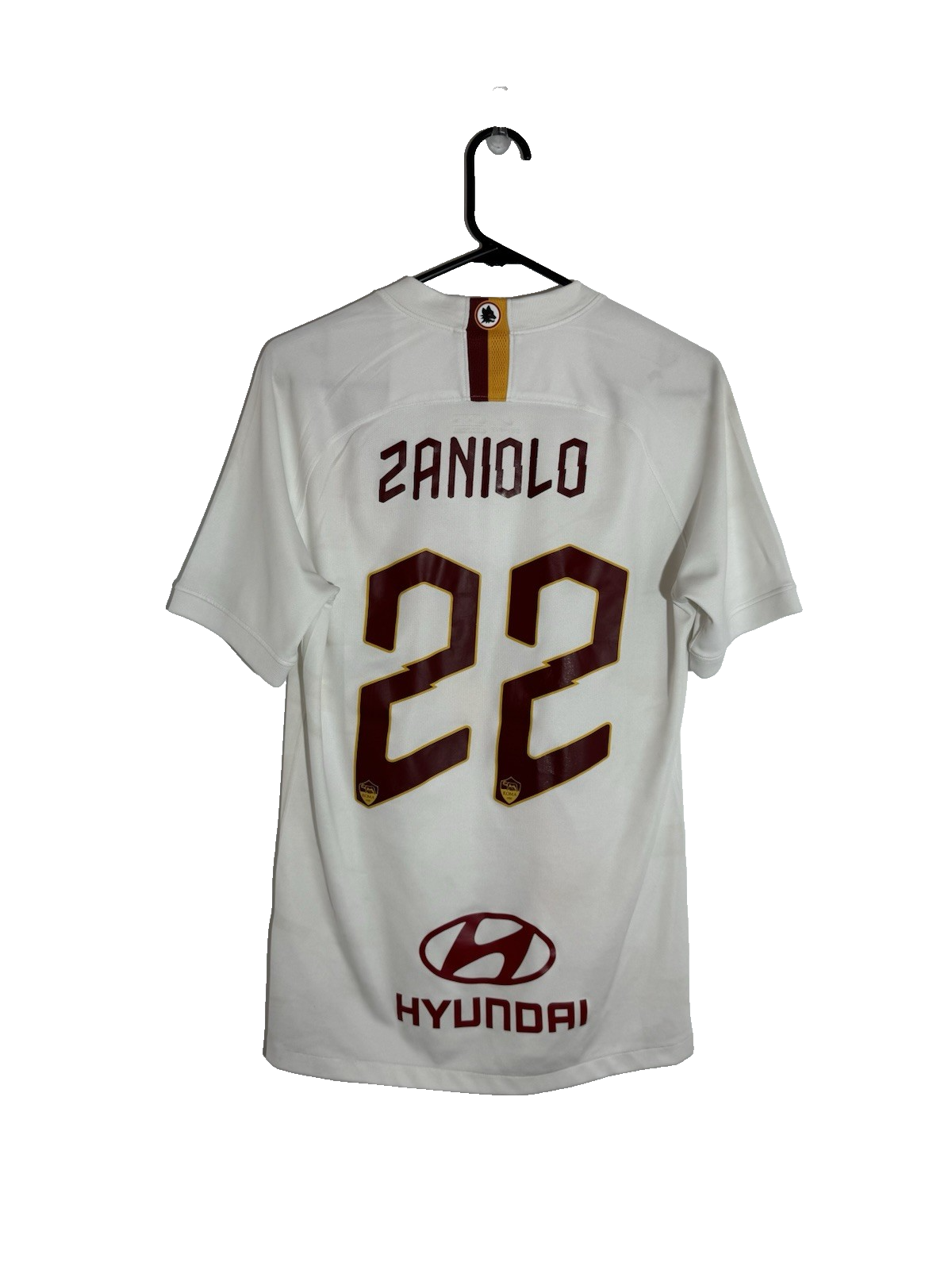 AS Roma Zaniolo #22 2019/20 Small Away Shirt Very Good Condition AJ5558-100