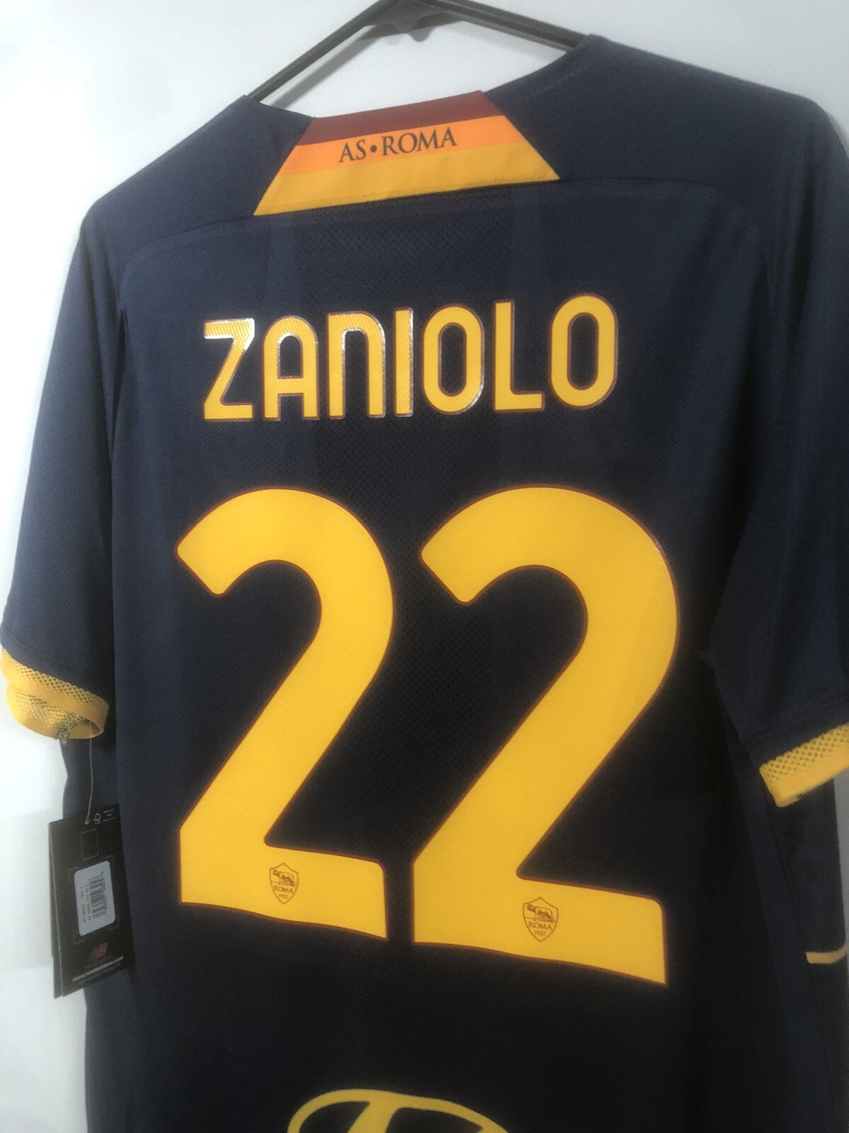 AS Roma Zaniolo #22 2021/22 Large 4th Shirt New Balance BNWT MT130253