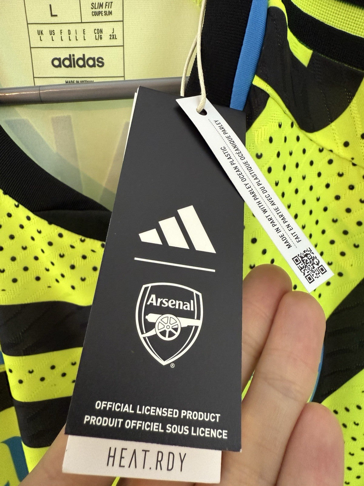 Arsenal Saka #7 2023/24 Large Authentic Away Shirt Adidas BNWT HR6926