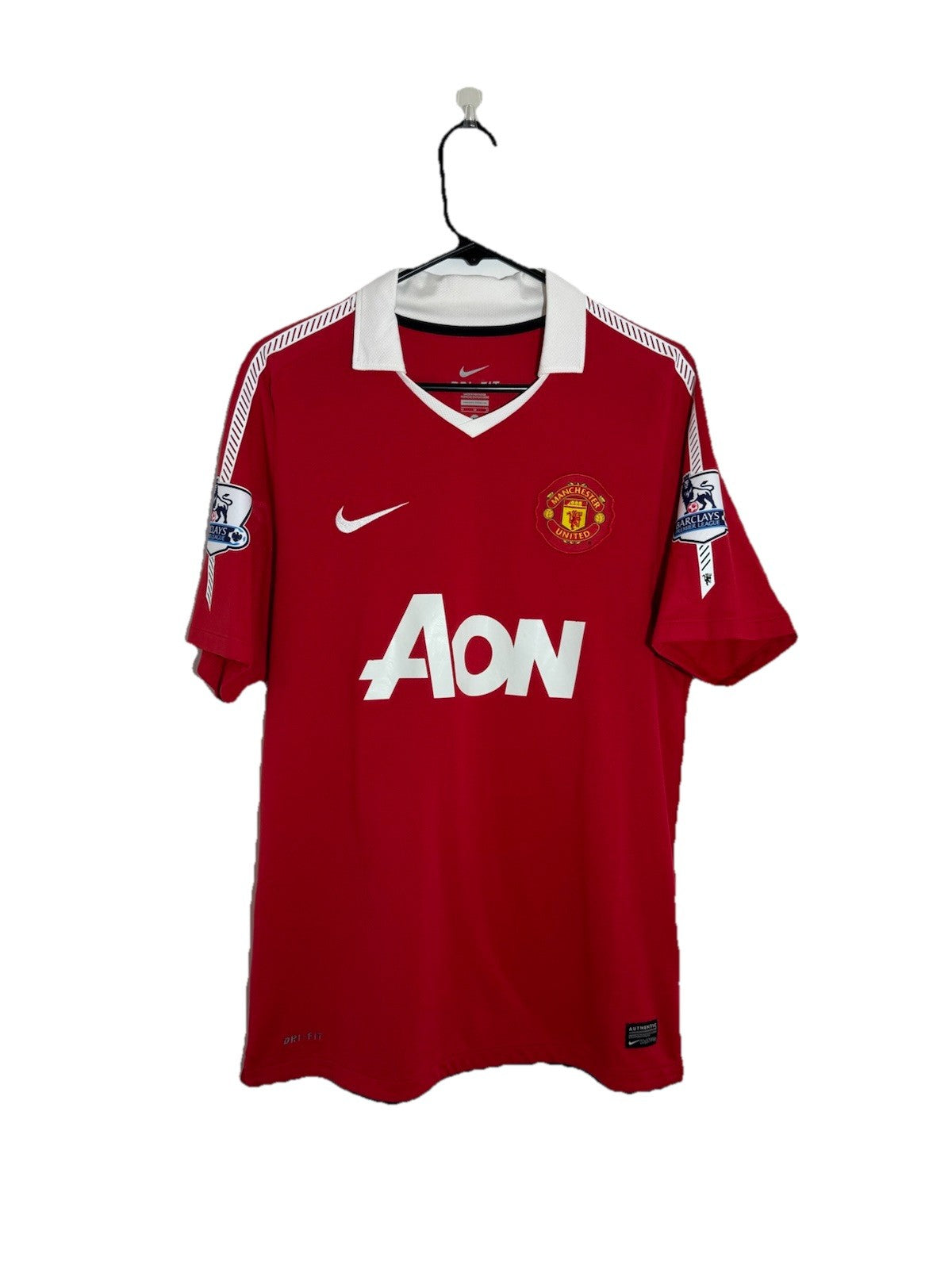 Man United Hargreaves #4 2010/11 Medium Home Excellent Condition 382469-623