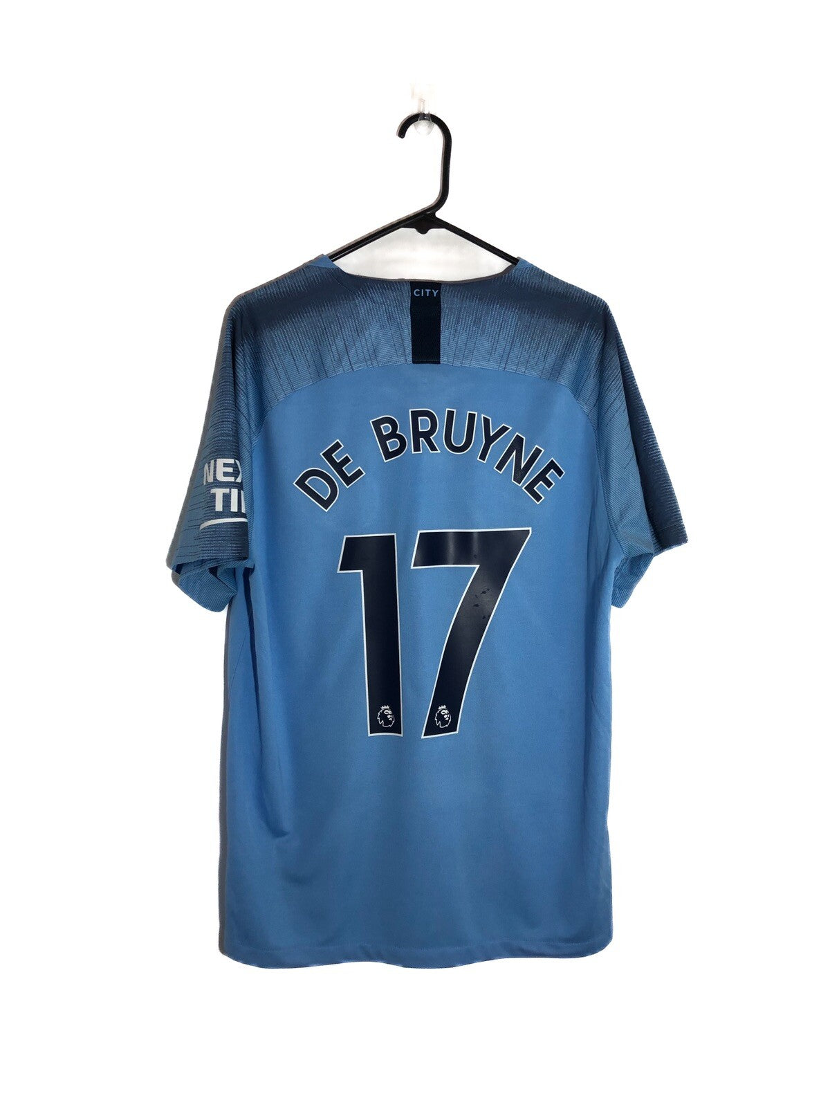 Man City De Bruyne #17 2018/19 XL Home Shirt Excellent Condition 894431-489