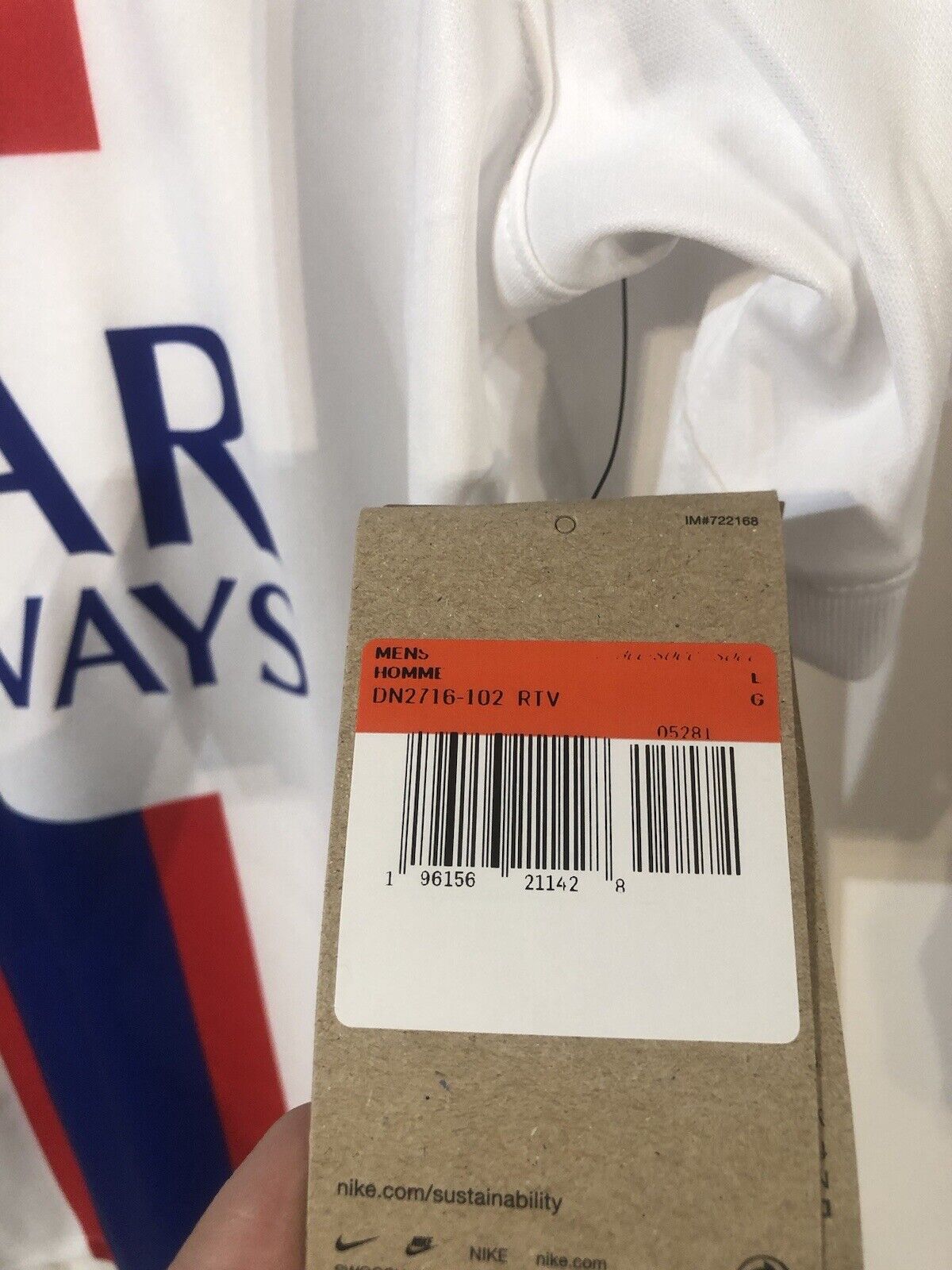 Messi #30 Paris St Germain 2022/23 Large CL Away Shirt Nike Excellent Condition