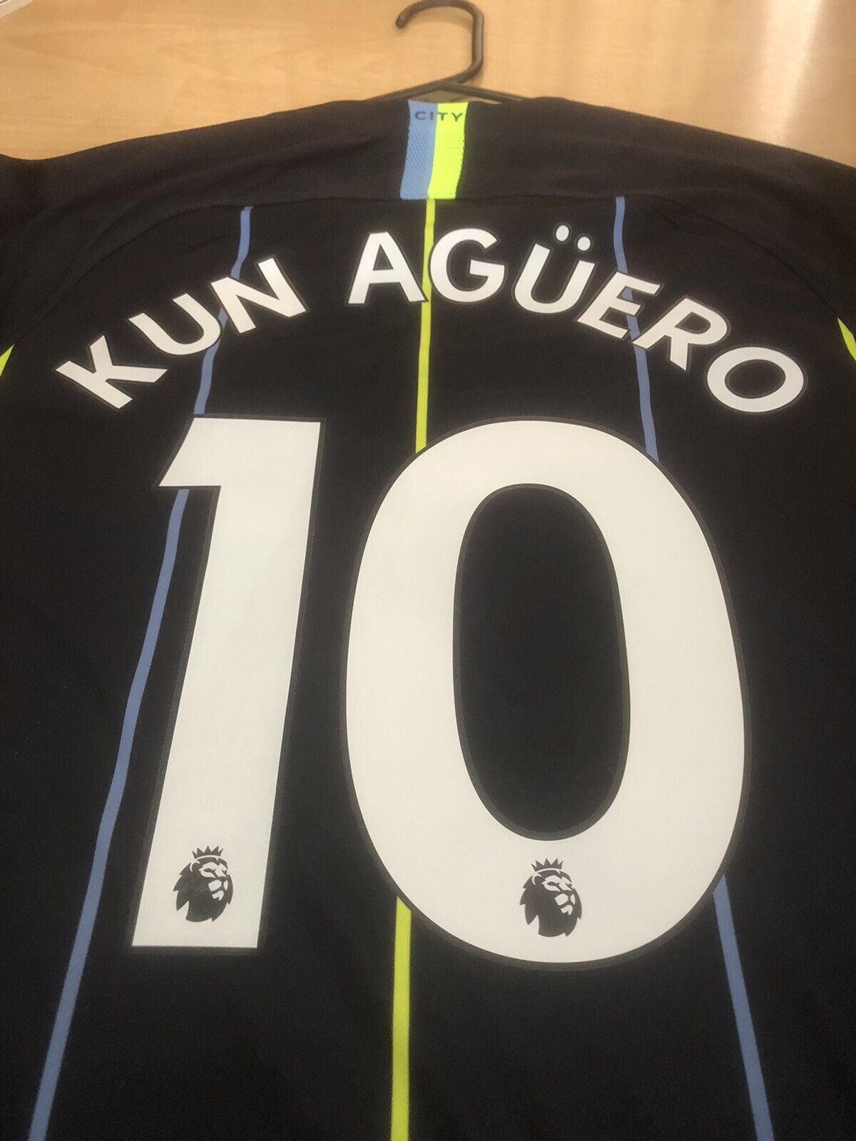 Kun Aguero 10 Manchester City 2018 19 Medium Away Excellent Condition 919002 476