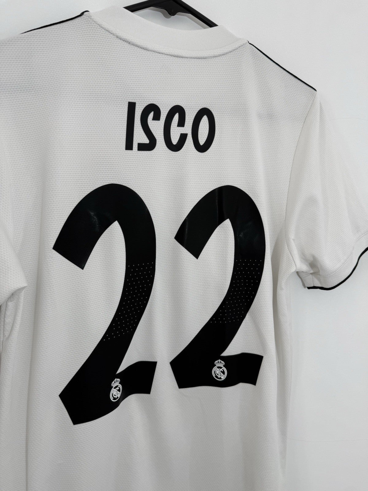Real Madrid Isco #22 2018/19 Small Home Shirt Adidas Excellent Condition CG0550