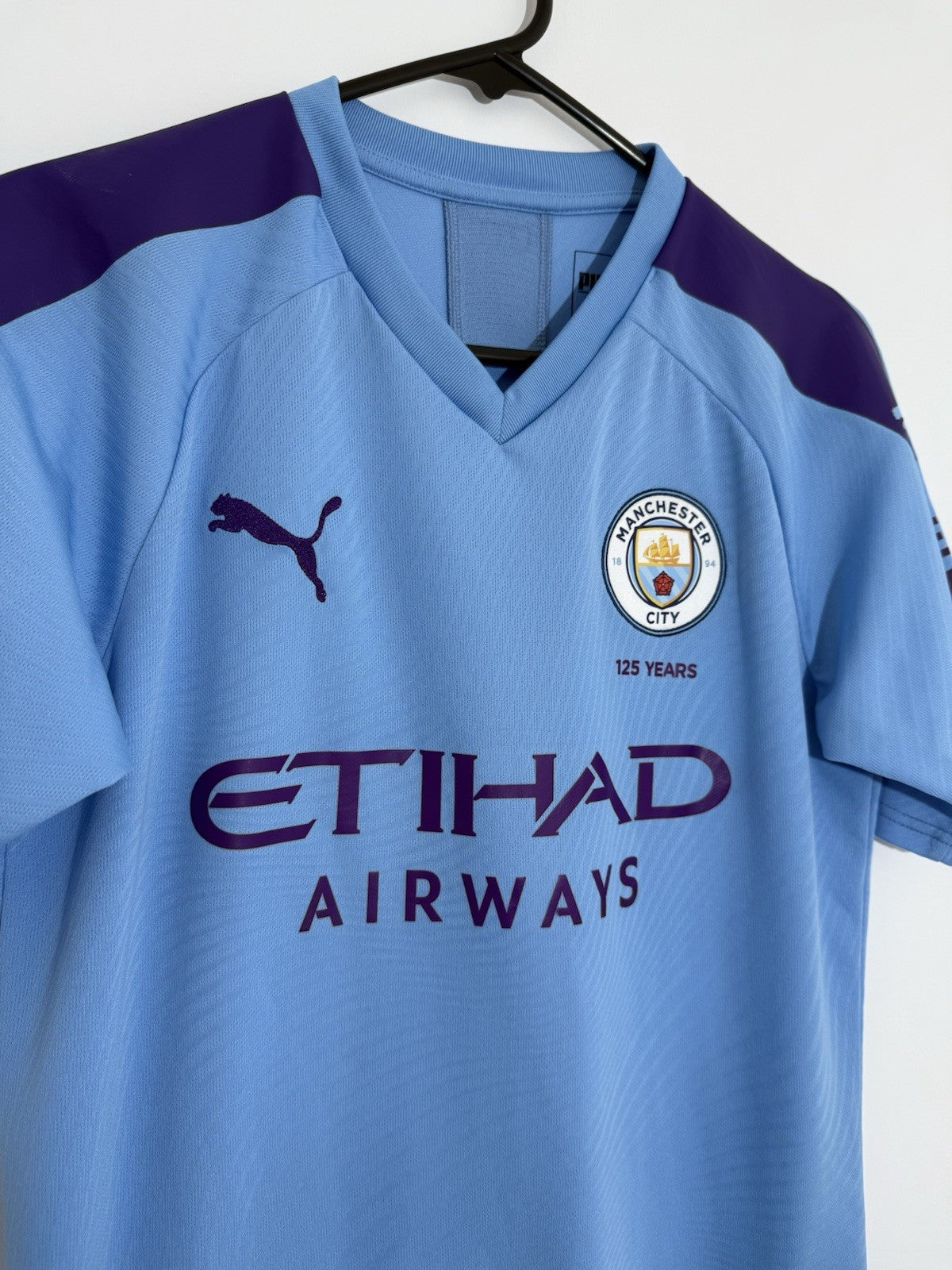 Man City De Bruyne #17 2019/20 Small Home Shirt Excellent Condition 755586-01