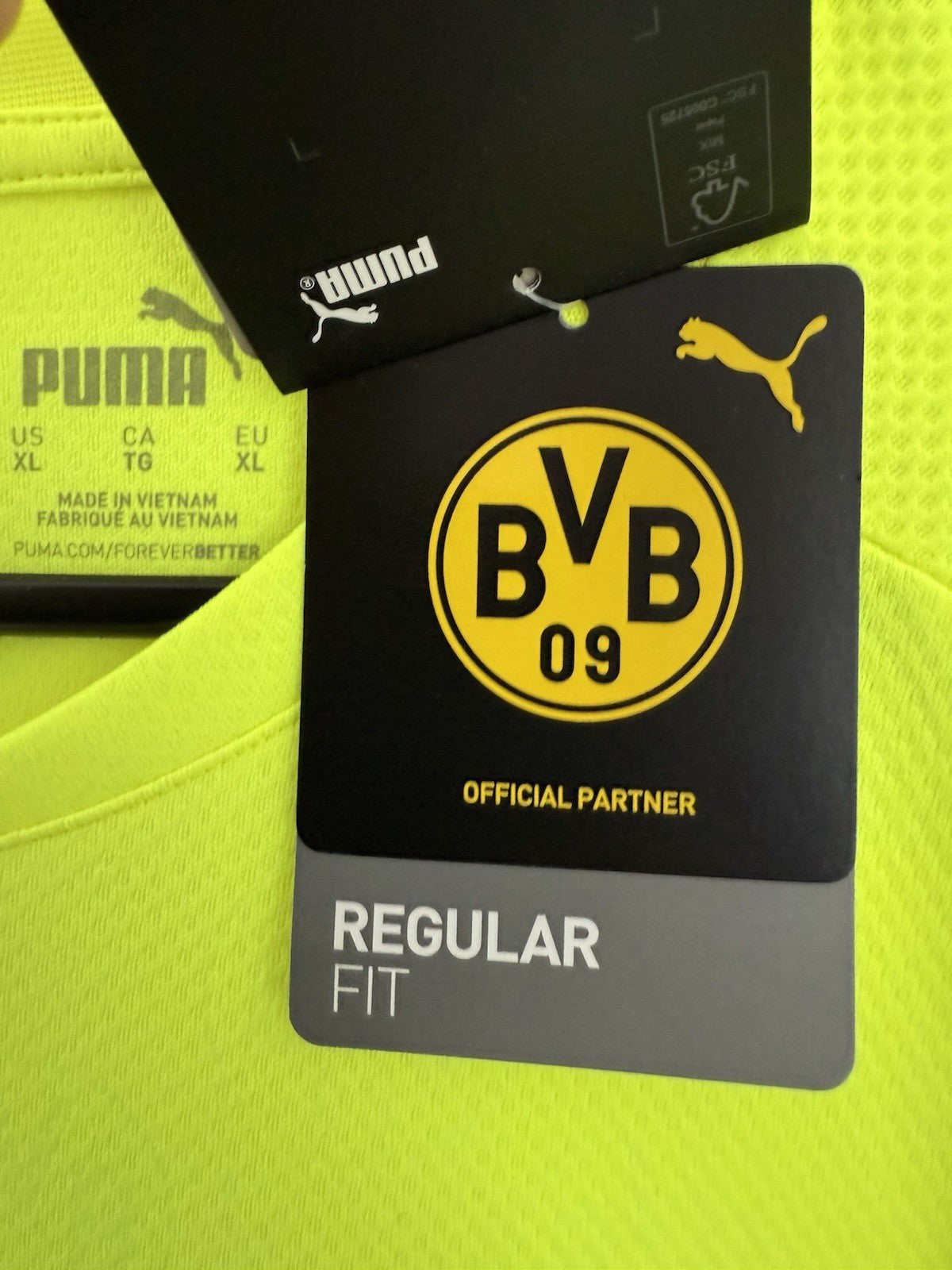Borussia Dortmund Reyna #7 2021/22 XL 3rd Shirt Puma BNWT 759068-03