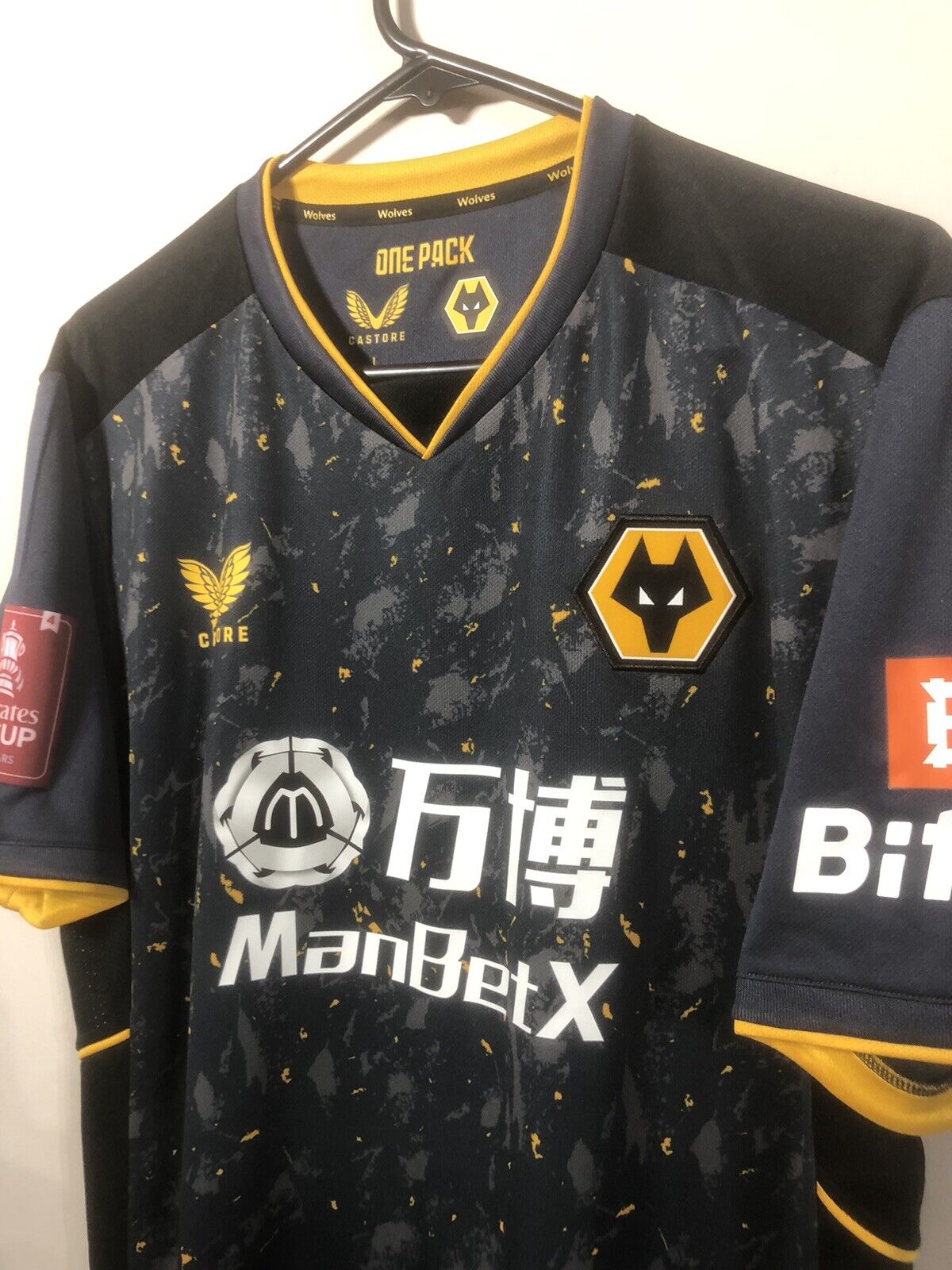 Fabio Silva #17 BNWT Wolves 2021/22 Large Away Football Shirt Jersey Castore
