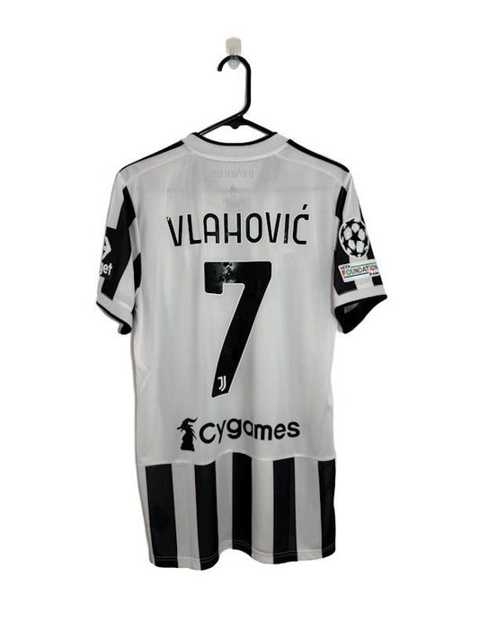 Juventus Vlahovic #7 2021/22 Medium Home CL Shirt Adidas BNWT GS1442